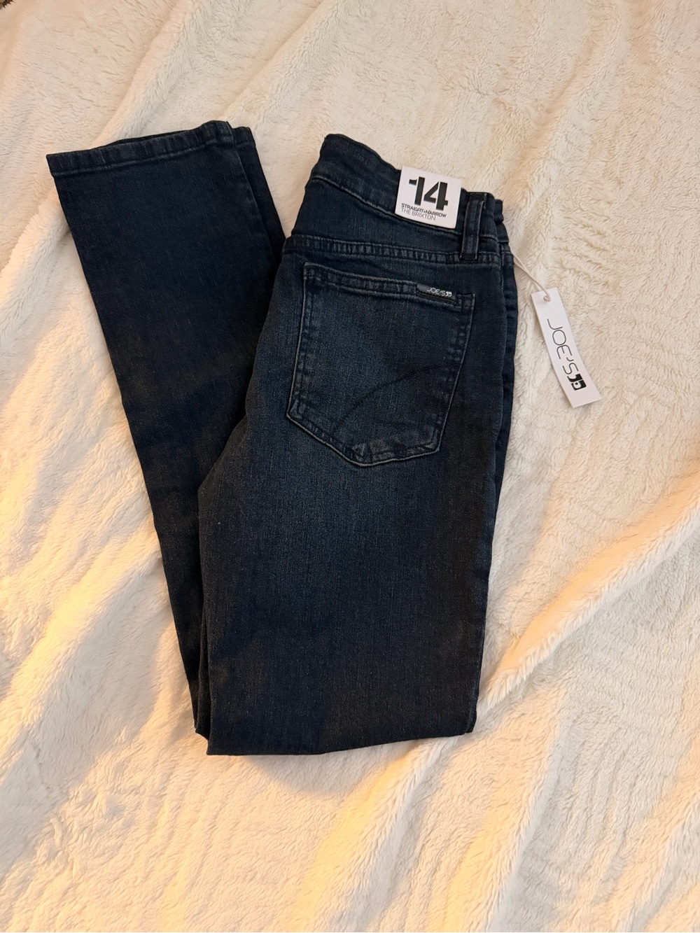NWT Joe's Jeans The Brixton Straight Narrow Dark Wash Denim - Size 14